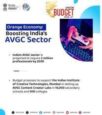 Budget 2026 Backs AI in Farming, AVGC Labs, New Design Institute