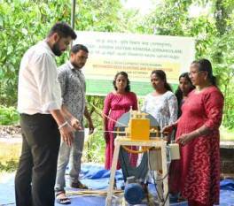 Ernakulam KVK introduces mechanisation in reed handicraft production
